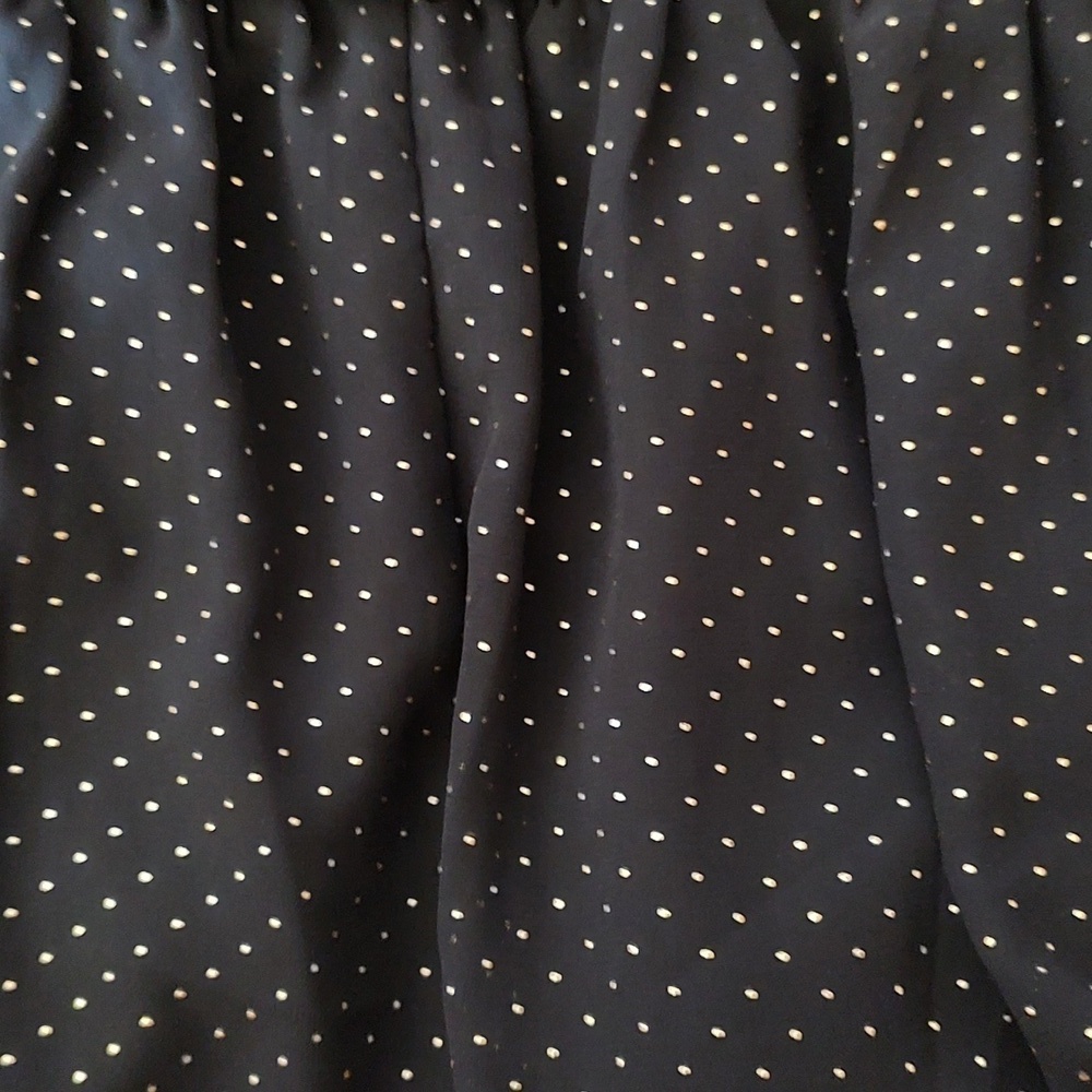 Lane Bryant Polka Dot Black and Gold Dress Size 28 - Picture 6 of 6